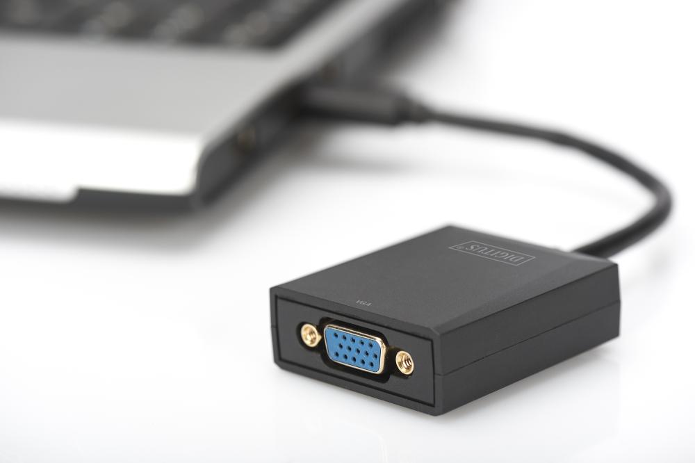 Адаптер DIGITUS, USB 3.0 към VGA, Full HD - DA-70840