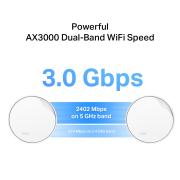 Безжична Wi-fi 6 Mesh система TP-Link Deco X50-PoE(1-pack) AX3000