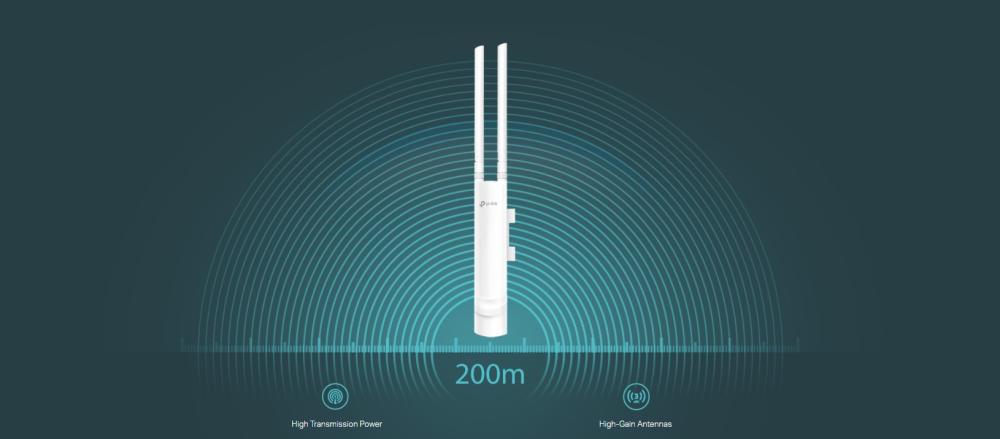 Външна безжична точка за достъп TP-LINK EAP113-Outdoor 300 Mbps
