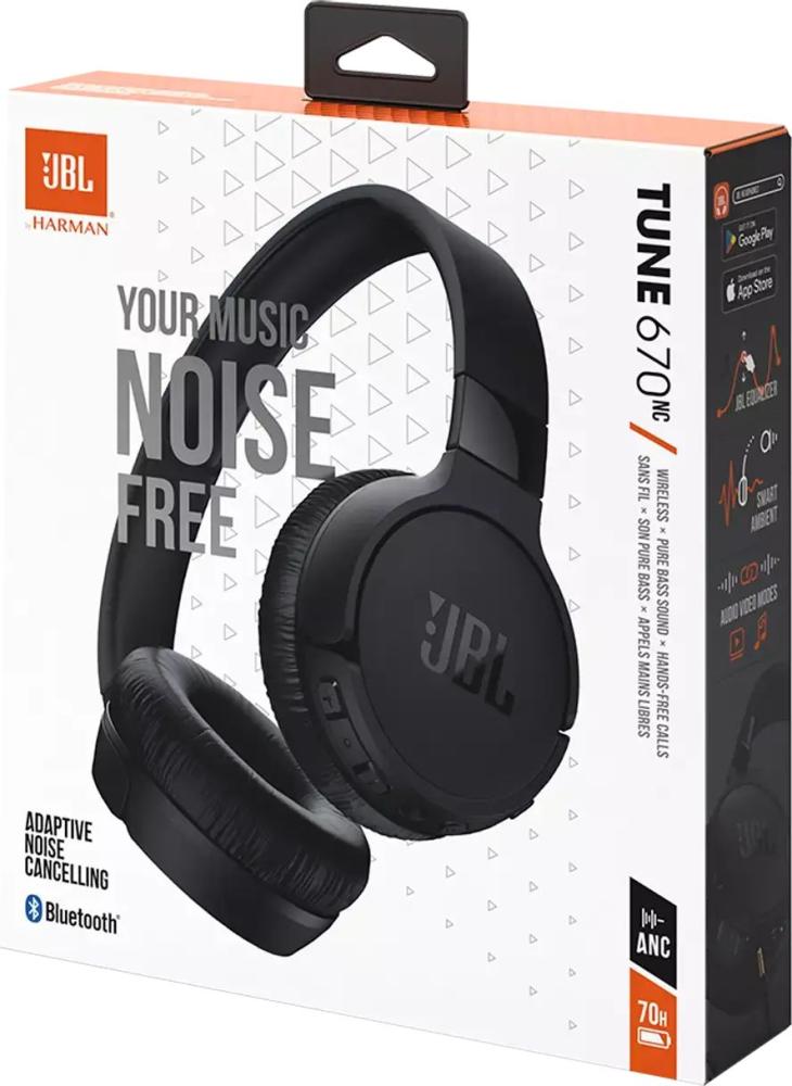 Слушалки JBL Bluetooth Tune 670NC - черни