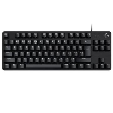 Кабелна механична игрална клавиатура с тактилни превключватели Logitech G413 TKL SE 920-010446 - черна