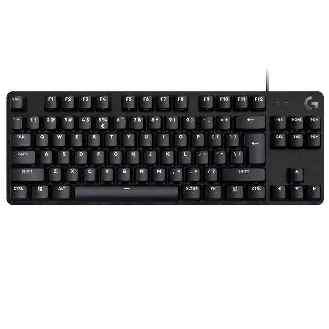 Кабелна механична игрална клавиатура с тактилни превключватели Logitech G413 TKL SE 920-010446 - черна