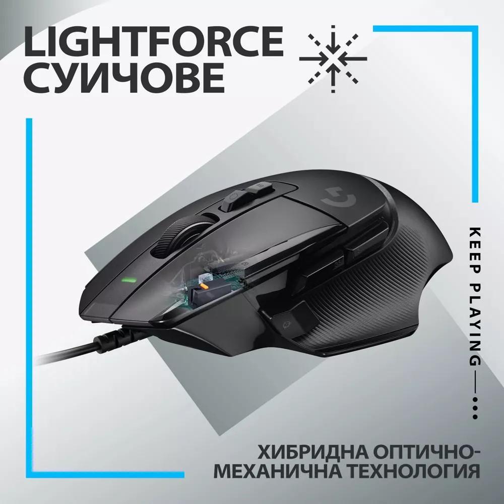 Геймърска мишка Logitech G502 X 910-006138 - черна