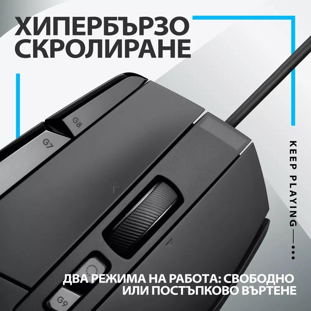 Геймърска мишка Logitech G502 X 910-006138 - черна