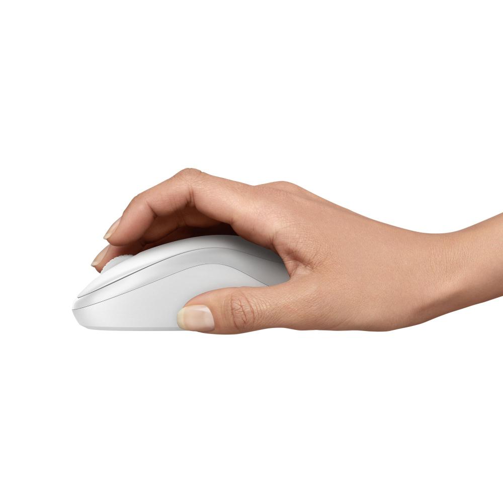 Безжична мишка Logitech M240 Silent Bluetooth 910-007120 - бяла