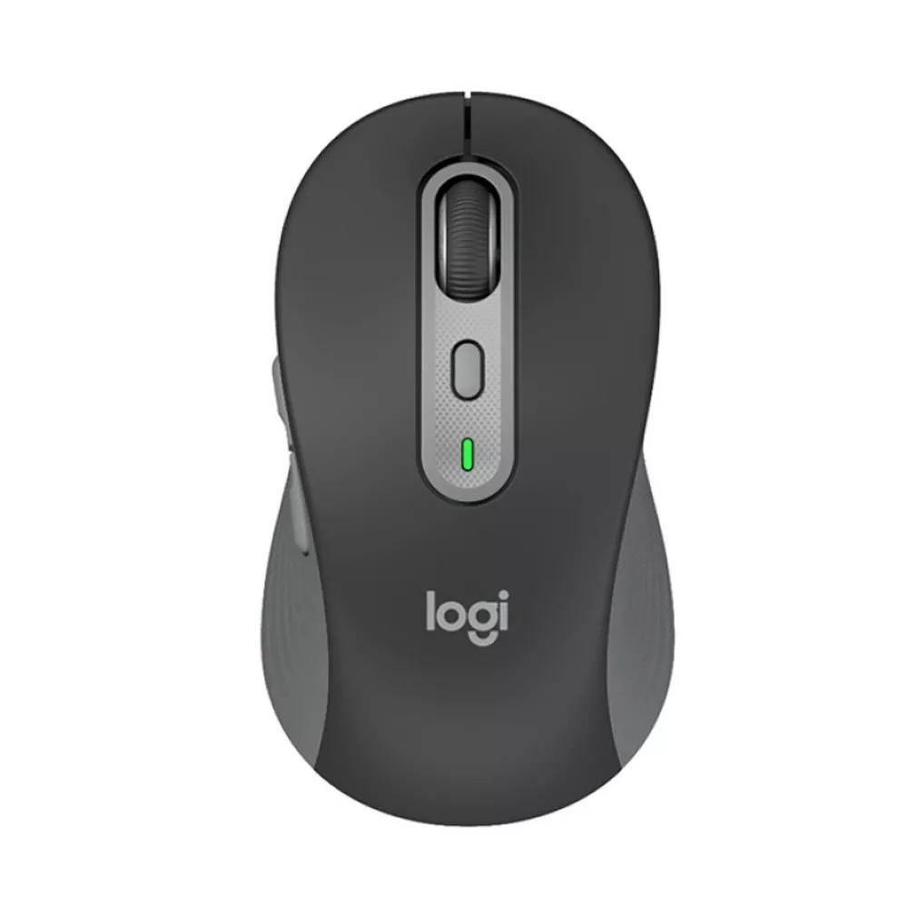 Безжична и Bluetooth клавиатура и мишка Logitech Combo MK950 Signature Slim, графит