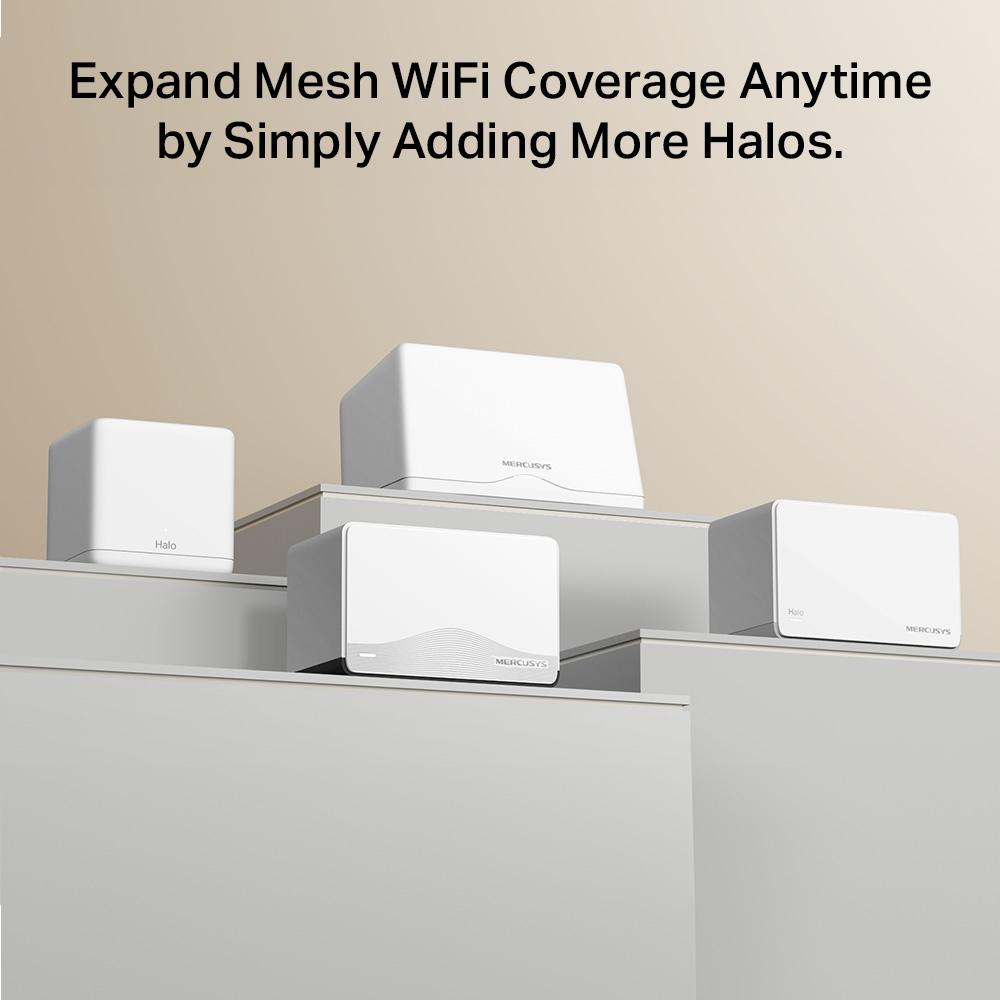Безжична Wi-fi 7 Mesh система Mercusys Halo H27BE(3-pack) BE3600