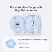 Безжичен USB адаптер с високо усилване Wi-Fi 6 Mercusys MA14H AX300