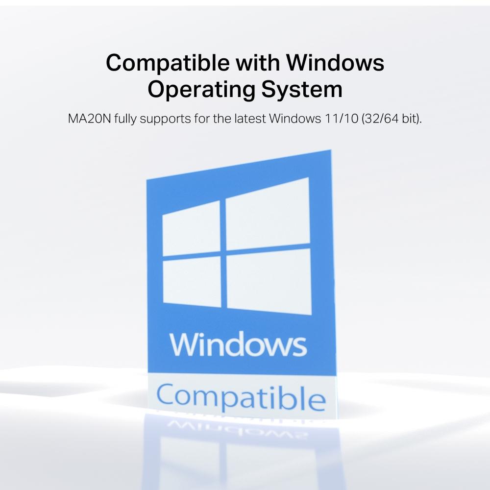 Безжичен Nano USB адаптер Mercusys MA20N AC650