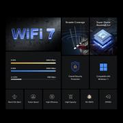 Безжичен Wi-Fi 7 Bluetooth 5.4 PCIe Адаптер Mercusys MA37BE BE6500