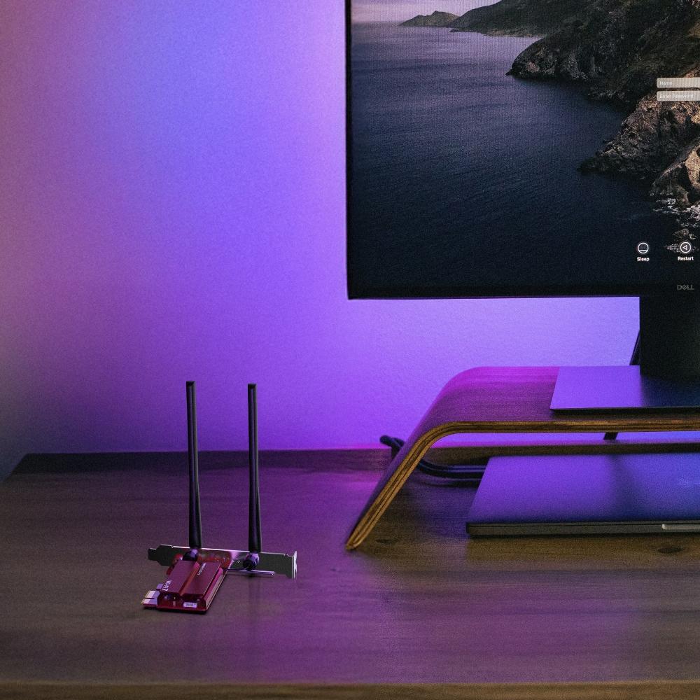 Безжичен Wi-Fi 7 Bluetooth 5.4 PCIe Адаптер Mercusys MA37BE BE6500