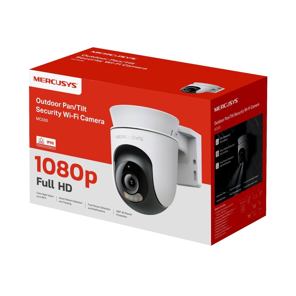 Външна охранителна Wi-Fi камера Pan/Tilt Mercusys MC500