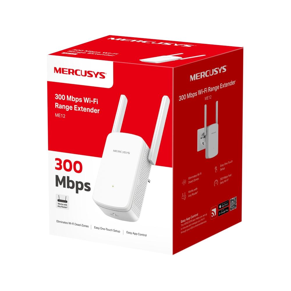 Wi-Fi удължител на обхват Mercusys ME12 300 Mbps