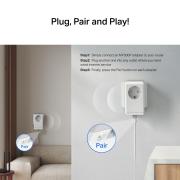 Стартов комплект Passthrough Powerline адаптери Mercusys MP300P KIT AV600