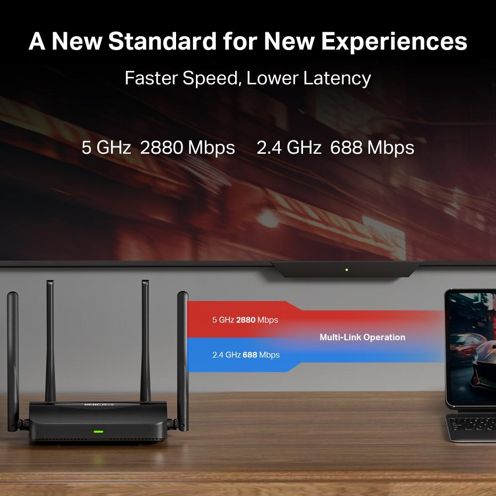 2-лентов Wi-Fi 7 рутер Mercusys MR25BE BE3600