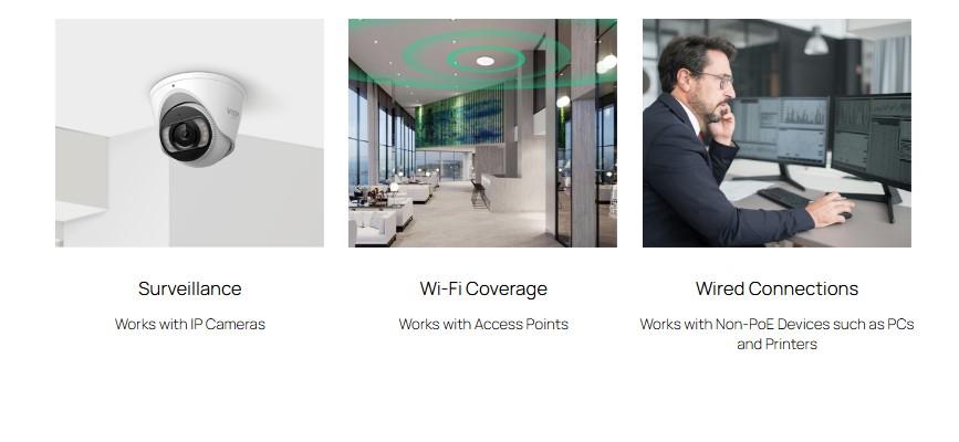 10-портов Gigabit Easy Managed комутатор TP-Link Omada ES210GP с 8-портов PoE+