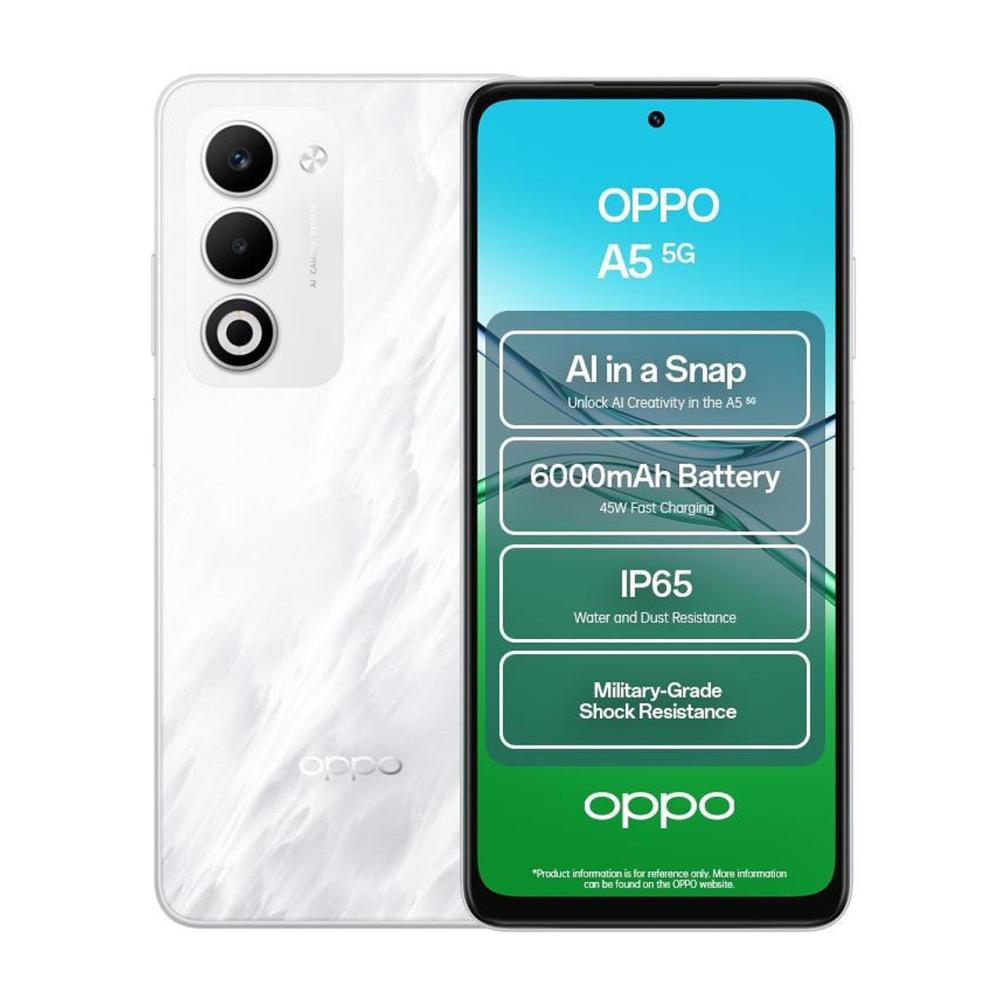 Мобилен телефон Oppo A5 5G Mist White 4+128GB