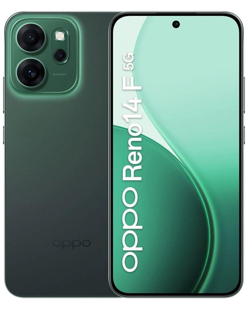 Мобилен телефон Oppo Reno 14 F Luminous Green 8+256GB