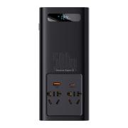 Baseus захранващ инвертор 150W 12V / 500W 220V EU и CN конектор CGNB000101 - черен