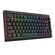Геймърска клавиатура Redragon Crescent Pro K524RGB-PRO с кабел и безжична Bluetooth, RGB осветление - черна