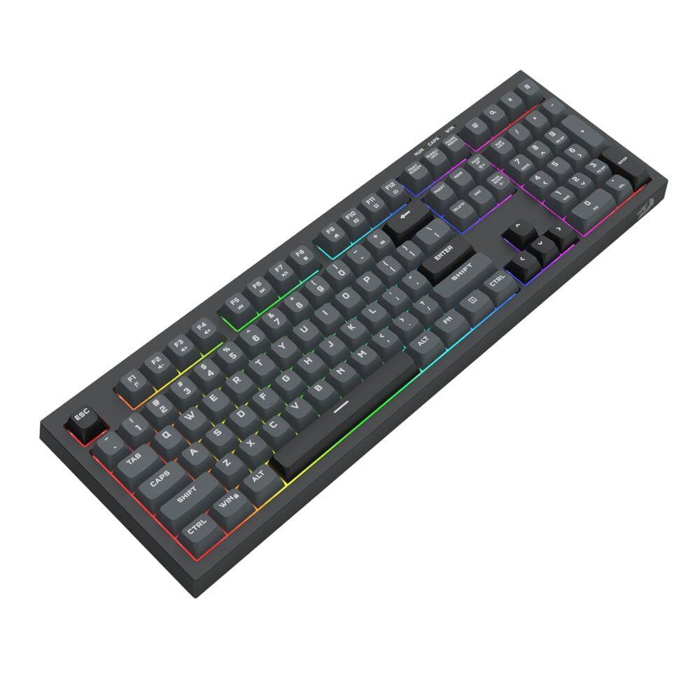 Геймърска клавиатура Redragon Crux K518-RGB-GB с RGB осветление - черна