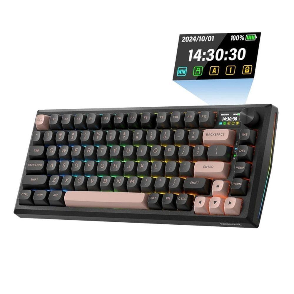 Геймърска механична клавиатура Redragon Eclipse Pro K720GBP-RGB-PRO с Bluetooth и безжична връзка и RGB осветление