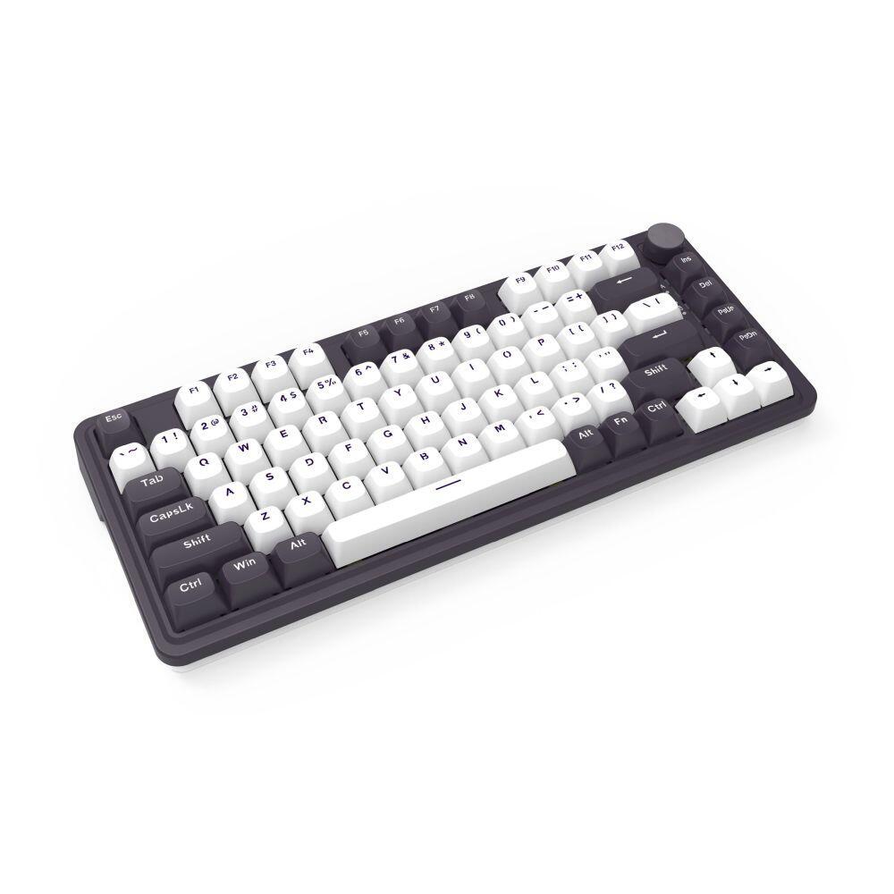 Геймърска механична клавиатура Redragon Finke K715 с Bluetooth и кабел, RGB осветление - черно/бяло