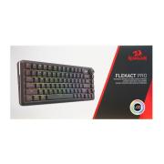 Bluetooth и безжична механична геймърска клавиатура Redragon Flekact Pro K708-RGB-PRO, RGB осветление - черна