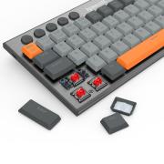 Геймърска жична и безжична Bluetooth механична клавиатура Redragon Horus SE K609GG-RGB-PRO с RGB подсветка - сива