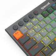 Геймърска жична и безжична Bluetooth механична клавиатура Redragon Horus SE K609GG-RGB-PRO с RGB подсветка - сива
