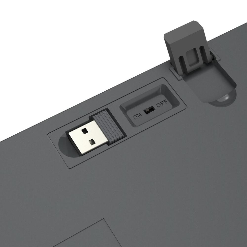 Геймърска жична и безжична Bluetooth механична клавиатура Redragon Horus SE K609GG-RGB-PRO с RGB подсветка - сива