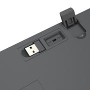 Геймърска жична и безжична Bluetooth механична клавиатура Redragon Horus SE K609GG-RGB-PRO с RGB подсветка - сива