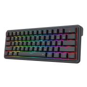 Механична геймърска клавиатура Redragon Ironguard K722-RGB RGB осветление сиви суичове - черна