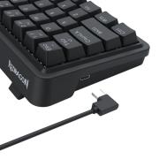 Механична геймърска клавиатура Redragon Ironguard K722-RGB RGB осветление сиви суичове - черна