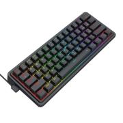 Механична геймърска клавиатура Redragon Ironguard K722-RGB RGB осветление сиви суичове - черна