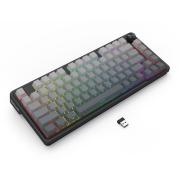 Bluetooth и безжична механична геймърска клавиатура Redragon Ucal Pro K673SP-RGB-PRO, RGB осветление - черна със сив градиент