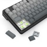 Bluetooth и безжична механична геймърска клавиатура Redragon Ucal Pro K673SP-RGB-PRO, RGB осветление - черна със сив градиент