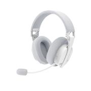 Геймърски слушалки Redragon Luce H888W с кабел и безжична Bluetooth връзка - бели