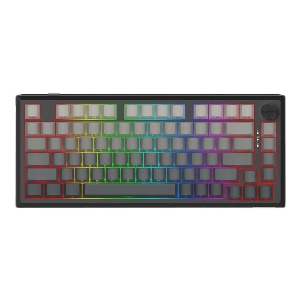 Bluetooth и безжична механична геймърска клавиатура Redragon Penumbra Pro K687GG-RGB-PRO с RGB осветление - черна