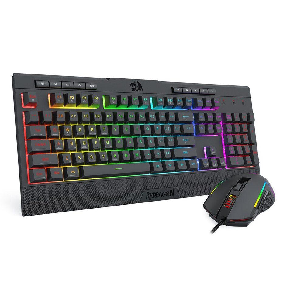 Комплект клавиатура и мишка Redragon S151 Gaming Essentials с RGB подсветка - черна