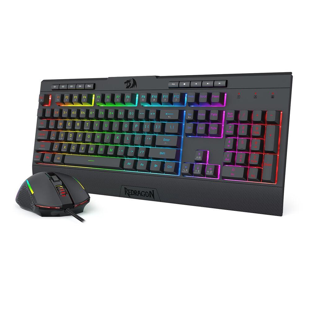 Комплект клавиатура и мишка Redragon S151 Gaming Essentials с RGB подсветка - черна