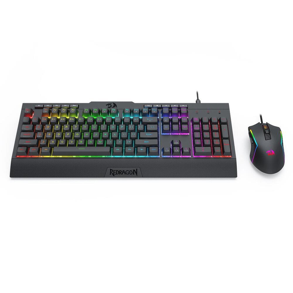 Комплект клавиатура и мишка Redragon S151 Gaming Essentials с RGB подсветка - черна