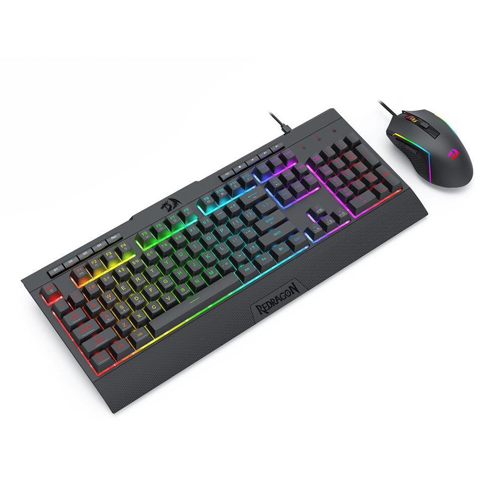 Комплект клавиатура и мишка Redragon S151 Gaming Essentials с RGB подсветка - черна