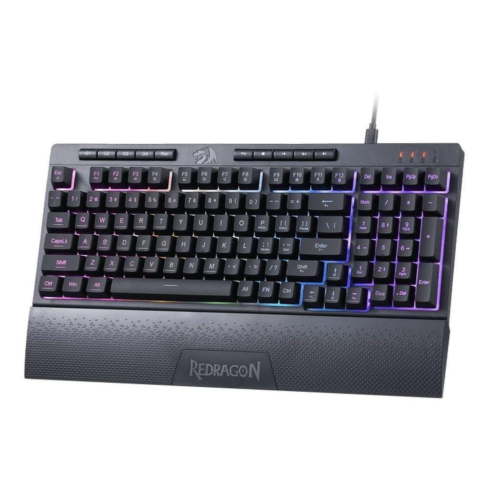Геймърска клавиатура Redragon Shiva K515-RGB с RGB подсветка - черна