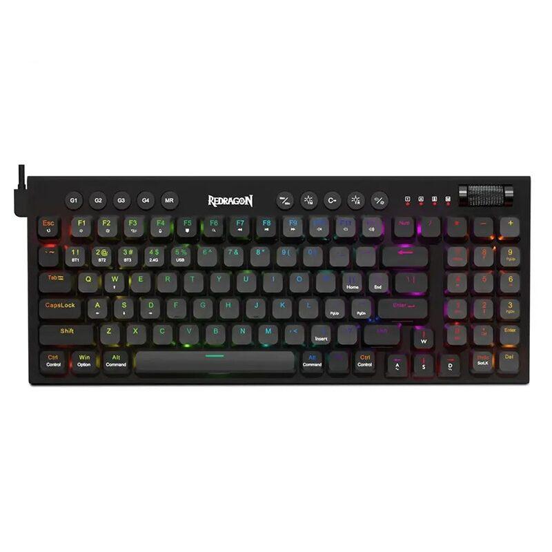 Геймърска механична клавиатура Redragon Sion K653-RGB RGB осветление red switches - черна