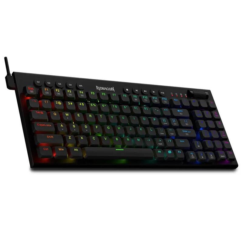 Геймърска механична клавиатура Redragon Sion K653-RGB RGB осветление red switches - черна