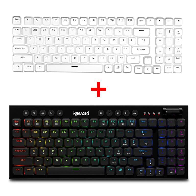 Геймърска механична клавиатура Redragon Sion K653-RGB RGB осветление red switches - черна