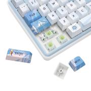 Геймърска Bluetooth и безжична механична клавиатура Redragon Star Blade Pro K707AK-RGB-PRO - бяла