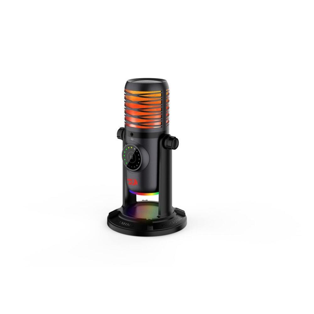 Геймърски кондензаторен микрофон Redragon Stellaris GM306 – RGB USB със стойка и многофункционални режими