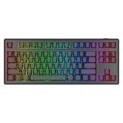 Bluetooth и безжична механична геймърска клавиатура Redragon Uranus 87 Pro K737B-RGB-PRO, RGB осветление - черна